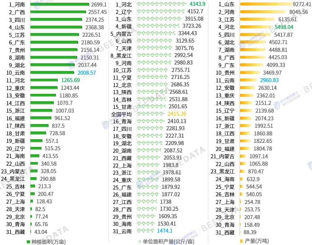 2024年中国蔬菜产业数据分析简报